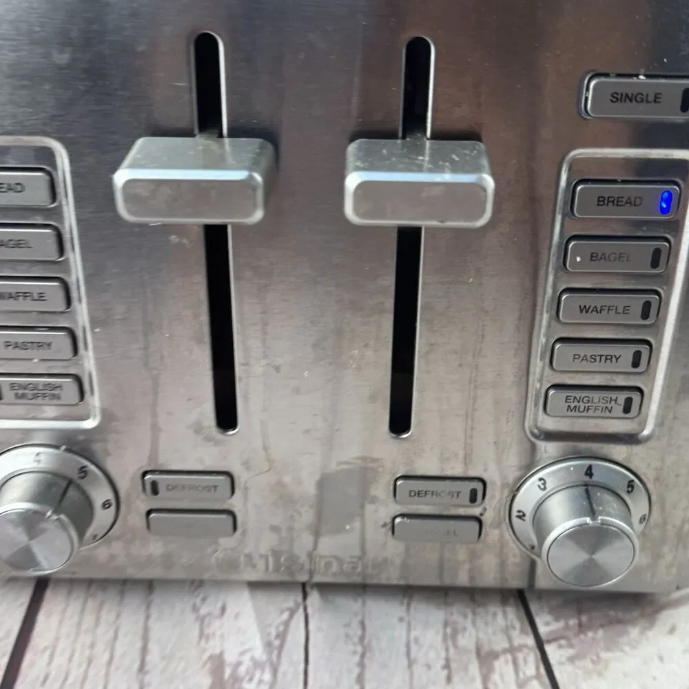 Cuisinart Custom Select 4 Slice Stainless Steel Toaster Dual Control